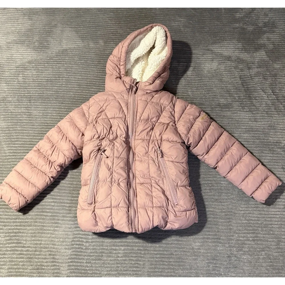 Reebok Girls Pink Puffer Jacket Size 5/6